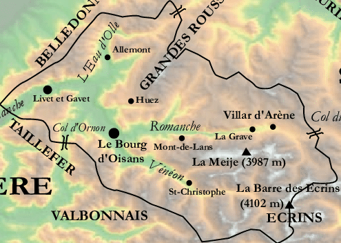 région écrins Oisans